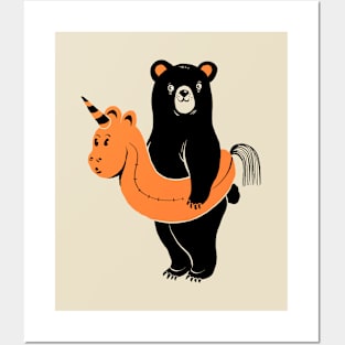 Beach Bear Posters and Art